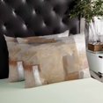 thumbnail image 4 of Brown Throw Pillow Covers, Abstract Paint Texture Retro Smudge Graffiti Art Soft Breathable Pillow Cases with Invisible Zipper for Sleeping, Small Pillowcases for Couch Bed Sofa Chair 16x24 Inches, 4 of 6