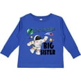 thumbnail image 3 of Inktastic Out of This World Big Sister Astronaut in Space Girls Long Sleeve Toddler T-Shirt, 3 of 5