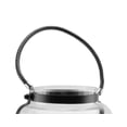 thumbnail image 2 of Northlight 18" Clear Glass Hurricane Candle Holder Lantern with Jet Black Metal Frame, 2 of 2
