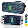 thumbnail image 1 of Étui Rigide de Transport Compatible avec Nintendo Switch / OLED, pour Zelda tear of the kingdom Étui de Voyage Portable avec Housse de Protection PC Ensemble de Poignées pour Pouces, 1 of 8