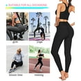 thumbnail image 5 of COMFREE Women's High Waisted Yoga Pants Tummy Control Anti Cellulite Ruched Butt Lifting Scrunch Booty Leggings Workout Running Textured Tights, 5 of 6