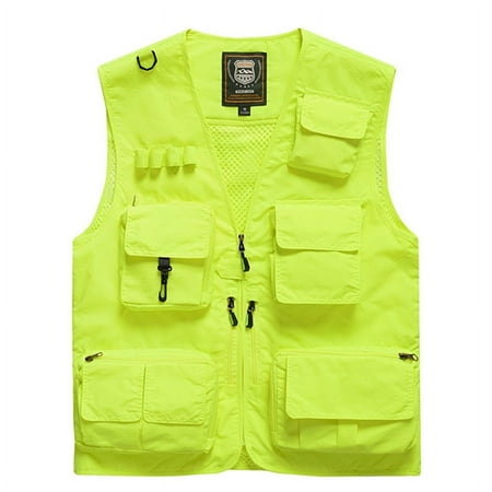 HOTIAN Multi- Pockets Nylon Fishing Vest (Men s)
