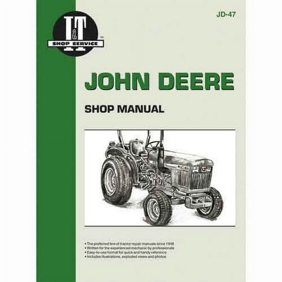 I&T Shop Manual fits John Deere 850 950 1050