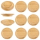 thumbnail image 2 of 10 piezas de adornos para copas de vino, platos de charcutería para copas de vino de palisandro, posavasos con cubierta para copas de vino, tablas de charcutería de vidrio de madera para fiestas, bare, 2 of 6