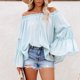 thumbnail image 2 of Blusa encantadora para mujer, blusa acampanada de manga larga, blusa informal para mujer, blusa de manga larga para mujer, rendimiento de alta gama, 2 of 6