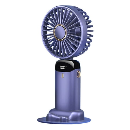 

Portable Handheld Fan Hanging Neck Home Office Desktop Air Cooling (Blue)