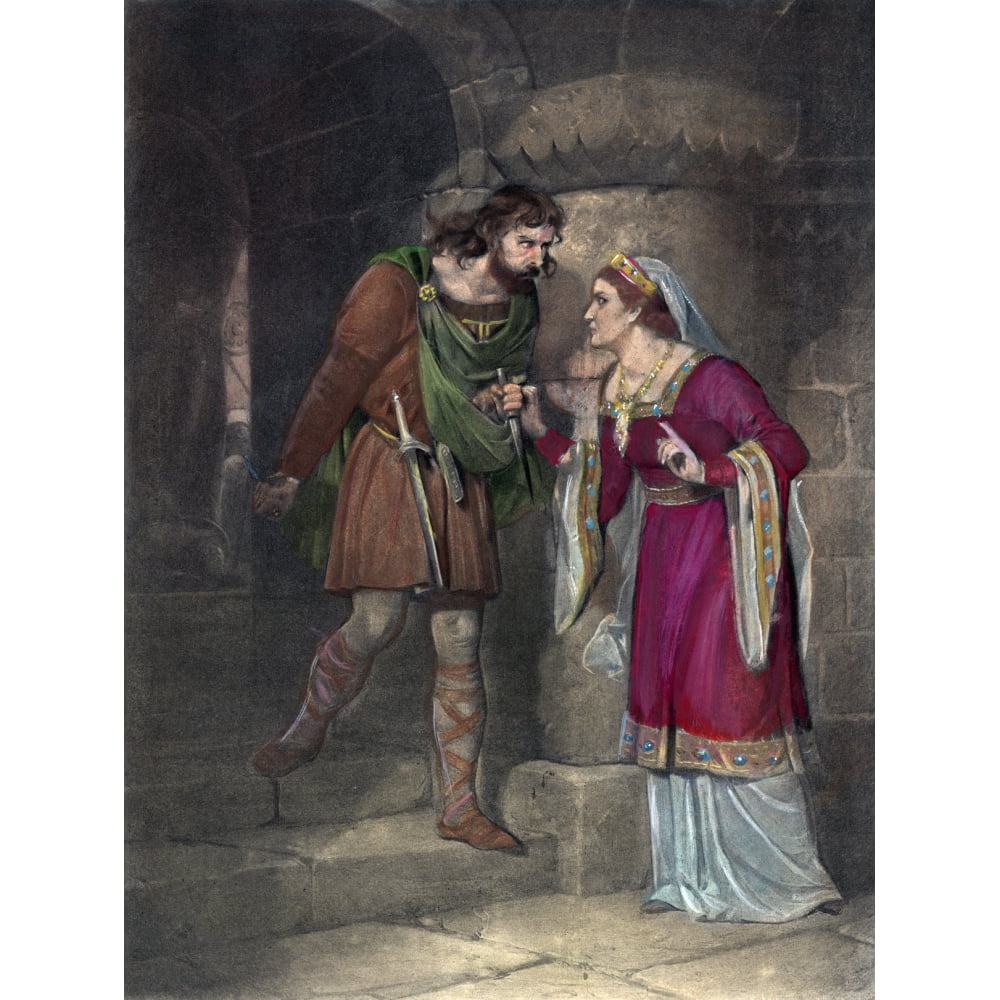 Shakespeare Macbeth Nlady Macbeth Seizes The Dagger From Macbeth After He Has Just Killed Duncan