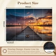 thumbnail image 3 of Wallpaper Small Dock Boat lake Peel and Stick Wall Murals 69"H x 96"W Removable PVC Wall Paper Self-Adhesive Wall Paintings Art Decor for Bedroom Living Room, 3 of 7