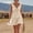 Beige, variant on Party Dress Spring Break Dresses Summer 2026 Solid Color Sleeveless Crew Neck Regular Fit Plus Size Dresses for Work and Play S-3XL