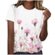 thumbnail image 1 of Camisetas de Manga Corta para las Mujeres Impresas Cuello Redondo Camiseta Casual, Camisetas Casuales de Mujer, 1 of 4