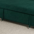 thumbnail image 7 of 54" Pull Out Sofa Bed with 2 Pillowsa, Modern Oversized 2 Seater Velvet Couch with Adjustable Backrest & Storage Bag, Accent Upholstered Sleeper Sofa for Bedroom, Living Room, Office, Green, 7 of 7