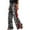 A-Black299, variant on Women's Leopard Print Wide Leg Pants Loose Fit Red Stripe Trousers Bold Vibrant Streetwear Bottoms