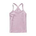 thumbnail image 4 of FamilyThread 5 Pack Girls Tank Tops Solid Sleeveless Undershirts Scoop Neck Undershirts Soft Tops For 1-13Y, 4 of 8
