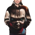 thumbnail image 5 of Lsque Chucky Pattern Casual Men's Hoodie,Hooded Sweatshirt with Kangaroo Pocket,Pullover Hoodie-3X-Large, 5 of 8