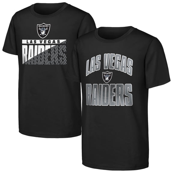 Youth Outerstuff  Black Las Vegas Raiders Never Quit 2-Pack T-Shirt Set