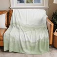 thumbnail image 2 of Abstract Mountain Flannel Blanket for Bed,Travel and Camping, Green Watercolor Gradient Peak Super Soft Cozy Blanket for All Seasons 30"x40", 2 of 7