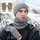 thumbnail image 3 of Gorro de invierno, bufanda, guantes con pantalla táctil, conjunto para hombres y mujeres, 3 of 5