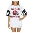 thumbnail image 3 of Women's Gameday Couture  White Washington State Cougars Starting Lineup Contrast Sporty Heritage Oversized T-Shirt, 3 of 4