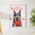 thumbnail image 2 of Happy Valentine's Day Australian Cattle Dog Brings Love Heart Vertical Matte Canvas Poster Heeler Lover Gifts Wall Art Home Decor - 02028, 2 of 5