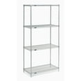 thumbnail image 4 of Global Industrial 21367Z 36 x 21 x 74 in. Nexel Poly-Z-Brite Wire Shelving, Clear, 4 of 5