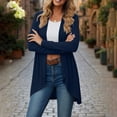 thumbnail image 2 of Amkhujs Fall Cardigan for Women Elegant Work Office Open Front Cardigan Casual Loose Long Sleeve Tops, 2 of 9