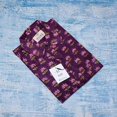 thumbnail image 4 of Shirts for Men with Short Sleeve Casual Shirts for Men - Light Weight Cotton Hawaiian Shirt for Men - Summer Vacation Mens Hawaiian Shirts Short Sleeve (L, Purple), 4 of 6