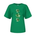 thumbnail image 4 of Wangmeiwg Women's St. Patrick's Day Crew Neck Short Sleeve T Shirt Summer Short Sleeve, 4 of 4