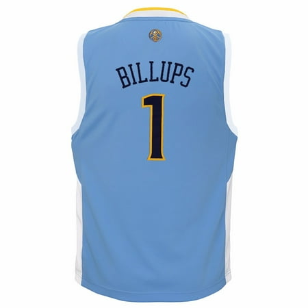 Authentic Nba Basketball Jersey - Chauncey Billups Denver Nuggets NBA Adidas Boys Light Blue Official Road Replica Basketball Jersey