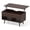 Brown, variant on Topcobe 31.5 Inch Lift-Top Coffee Table with Storage Shelves, Center Table for Living Room, Modern Furniture for Home-Broe