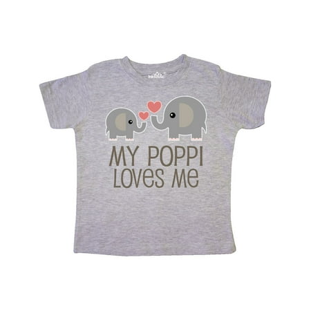 

Inktastic My Poppi Loves Me Grandchild Gift Toddler Boy or Toddler Girl T-Shirt