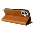 thumbnail image 6 of for iPhone 16 Wallet Case with RFID Blocking Credit Card Holder, Magnetic Closure PU Leather Folio Flip Kickstand Shockproof Cover Women Men for iPhone 16,Brown, 6 of 8