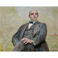 thumbnail image 2 of Jacek Malczewski 24x20 Black Ornate Framed Double Matted Museum Art Print Titled: Portrait of Edward Maurizio (1915), 2 of 5