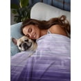 thumbnail image 3 of Purple Ombre Flat Sheets Only Queen Size, Soft Breathable Bed Top Sheets for Mattress, Modern Abstract Art Ocean Oil Painting Luxury Bedding Flat Sheets for Home Hotel Bedroom Bed Protection, 3 of 9