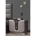 thumbnail image 2 of Milan Edinburgh 23.8" 2-Drawer Modern Wood Nightstand in White, 2 of 3