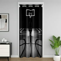 Erosebridal Teens Basketball Door Curtain Panel 34x80, Sports Black Out Curtain, Room Decorative