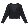 thumbnail image 2 of DPOIS Kids Girls Classic Long Sleeve Ballet Dance Wrap Knit Cardigan Sweater Tops, 2 of 7