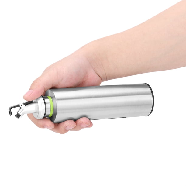 Juego de dispensador de Aceite y vinagre de Acero Inoxidable Botellas de Vidrio Cruet Salsa de Soja a Prueba de Fugas (250ml) Ecomeon no