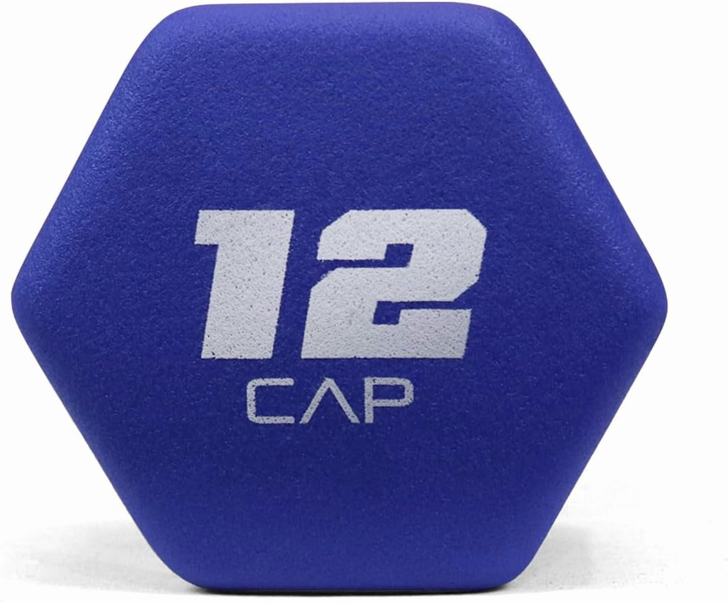 WF Athletic Supply Vibrant Multiple Color Hex Shaped Neoprene Dumbbells/Hand Weights with Non-Slip Grip for Home Gym Equipment Workouts Strength Training Free Weights - Sold in Pairs