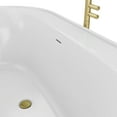 thumbnail image 7 of Dreamline Bt63x3666c Essence 65" Free Standing Acrylic Soaking Tub - White / Matte Black, 7 of 7