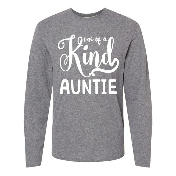 Inktastic Gift for Aunts | One of a Kind Auntie (white) Long Sleeve T-Shirt