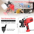thumbnail image 2 of Pistola pulverizadora de pintura CACAGOO, 400 W, 800 ml, HVLP eléctrica, para muebles, armarios, casas, vallas, coches y puertas de garaje., 2 of 8