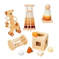 thumbnail image 1 of 5 piezas de juguete de madera para bebés Los juguetes para educación preescolar sonda instrumentos musicales de aprendizaje temprano para niños para, 1 of 9