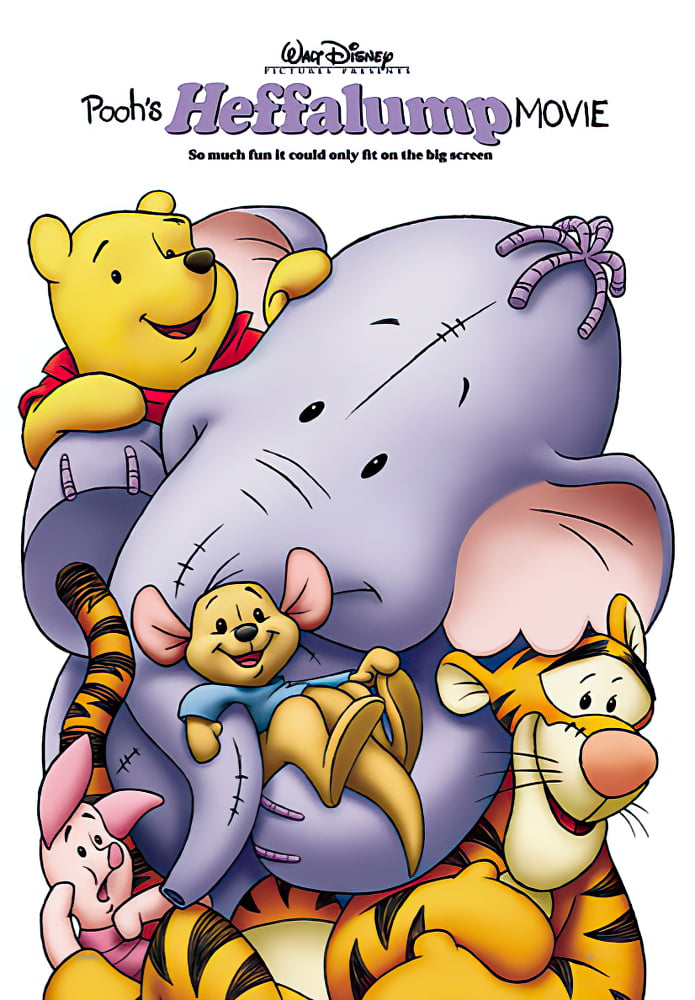 DISNEY Winnie the Pooh and Piglet Fishing 36" x 24" Poster 1994 Multicolor, 