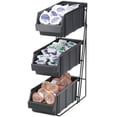 thumbnail image 1 of Cal Mil 841 3 Bin, Wire Rack Condiment Organizer - Black, 1 of 1