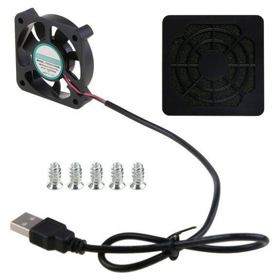 50mm Silent Cooling Fan 5V 0.1A 5010 DC Brushless Quiet for PC Computer Case
