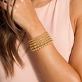 thumbnail image 3 of Turandoss 5 Pcs Beaded Bracelets Set for Women 14K Gold Plated Dainty Round Boho Stretch Ball Bracelet for Women Simplicity Layered Stackable Jewelry Baptism Birthday Gifts, 3 of 8