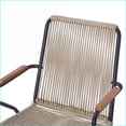 thumbnail image 4 of Outdoor Club Chairs Set of 2, Modern Woven Rope & Iron Frame | Iron,Woven Rope, 4 of 16