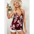 thumbnail image 1 of YOINS Débardeur Femme Décontracté Floral Col en V Sans Manches Dos Nu Blouse, 1 of 8