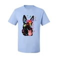 thumbnail image 2 of Wild Bobby Dean Russo German Shepherd Dog Lover Men Graphic Tee, Light Blue, 4X-Large, 2 of 5