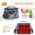 thumbnail image 2 of Lifewit Reusable Insulated Lunch Bag Cooler Meal Prep for Men & Women Work Picnic Polyester Flower, 2 of 9